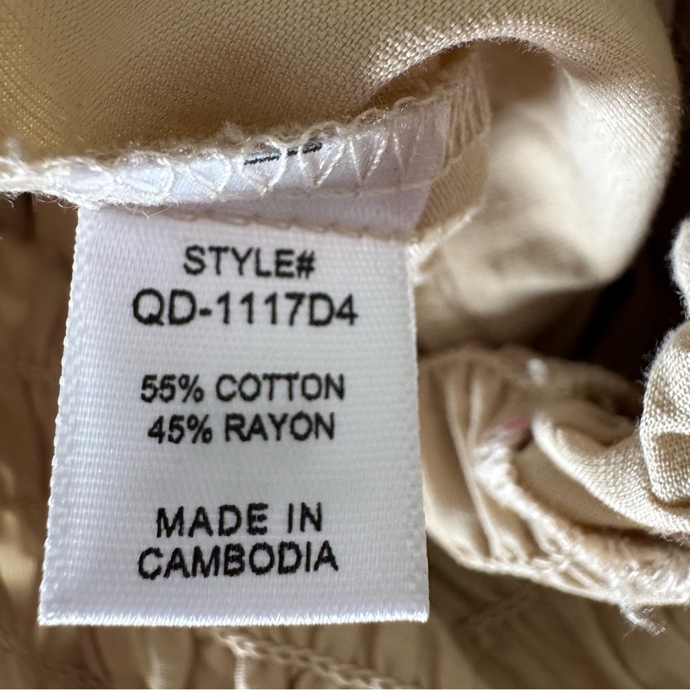Zenana Outfitters Spaghetti Strap Tan Dress Size Small NWT - Picture 7 of 8